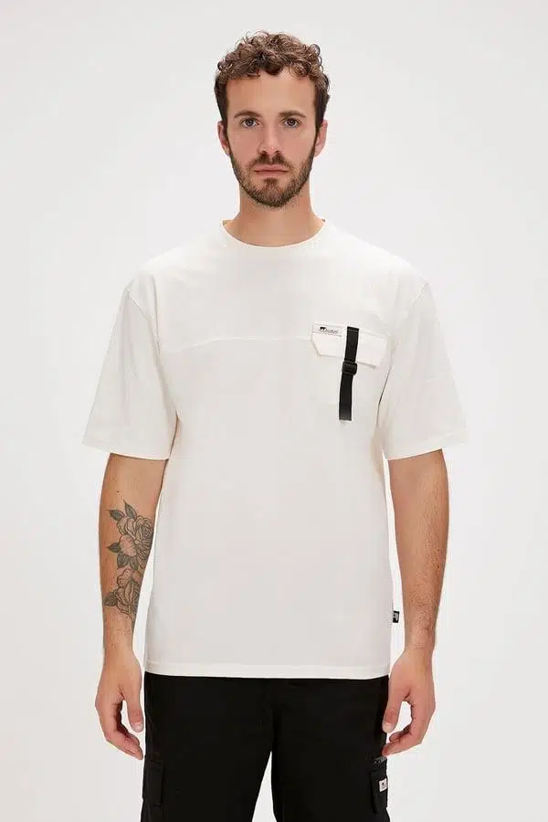 Bad Bear Clifford 24.01.07.022B Beyaz Erkek T-shirt