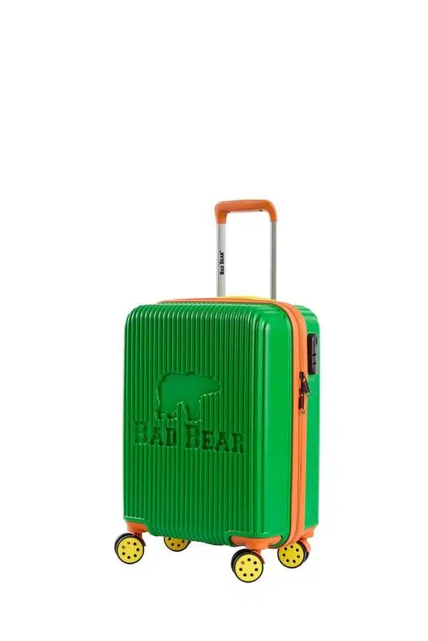 Bad Bear Logo Suitcase 23.01.80.003Y Yeşil Kabin Küçük Boy Tekerlekli ABS Valiz 40 Lt.