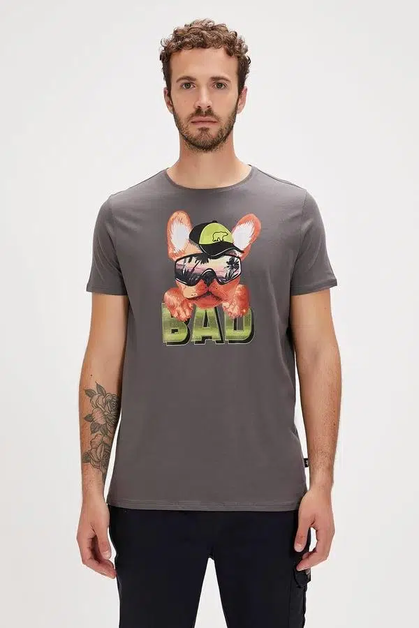 Bad Bear Spark 24.01.07.057G K.Gri Erkek Tişört