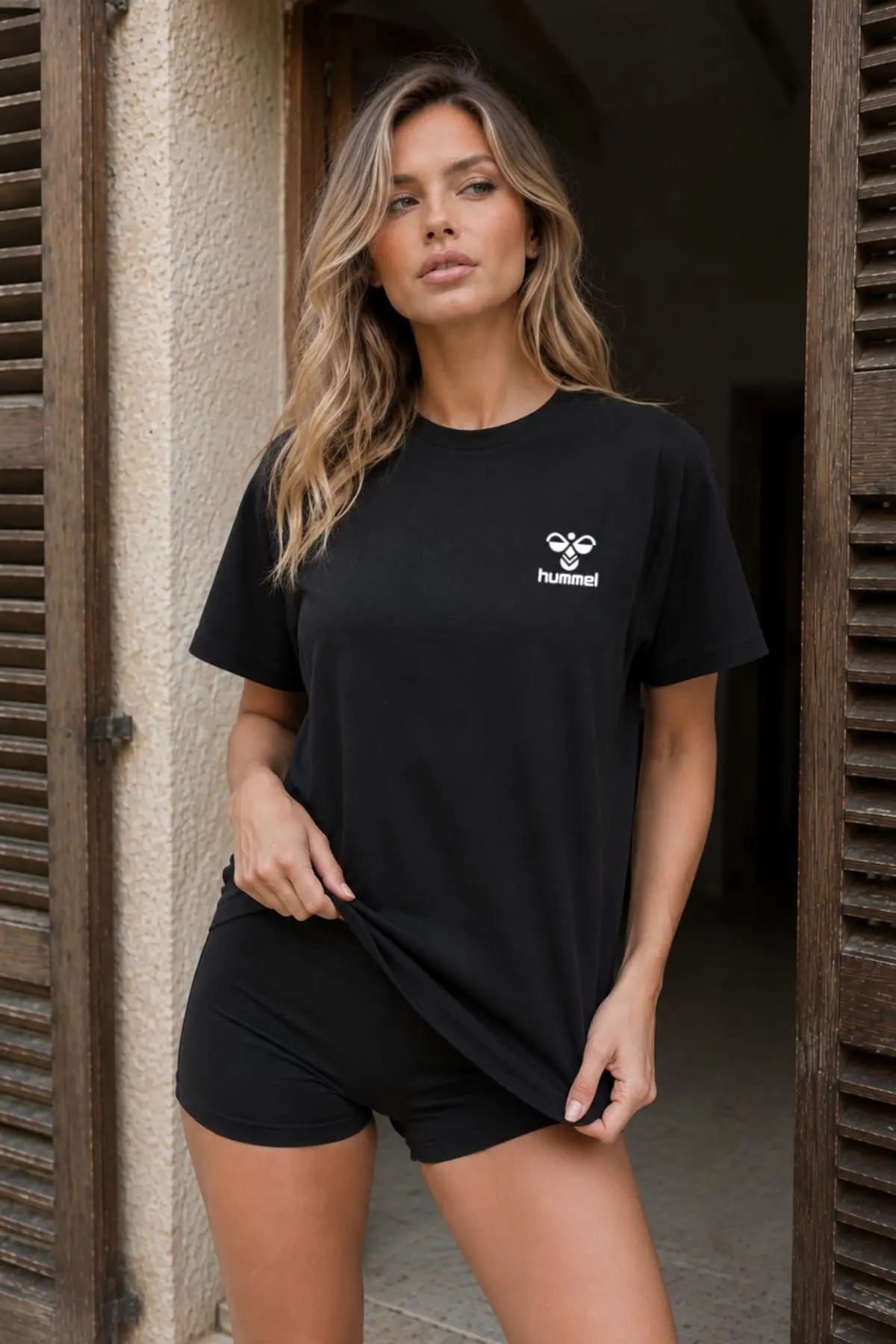 hummel Cordana 912447-2001 Siyah Kadın T-Shirt
