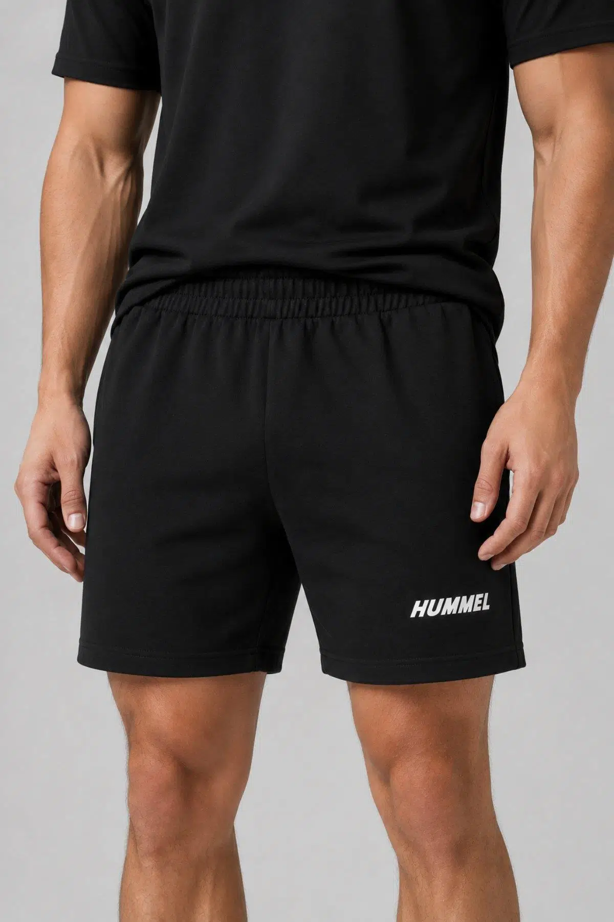 hummel Elemental Cotton Shorts 931980-2001 Siyah Erkek Şort