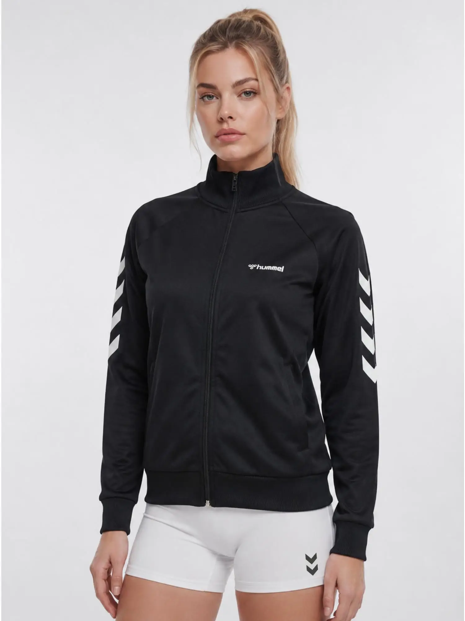 hummel Genesa 921773-2001 Siyah Kadın Fermaurlı Sweatshirt