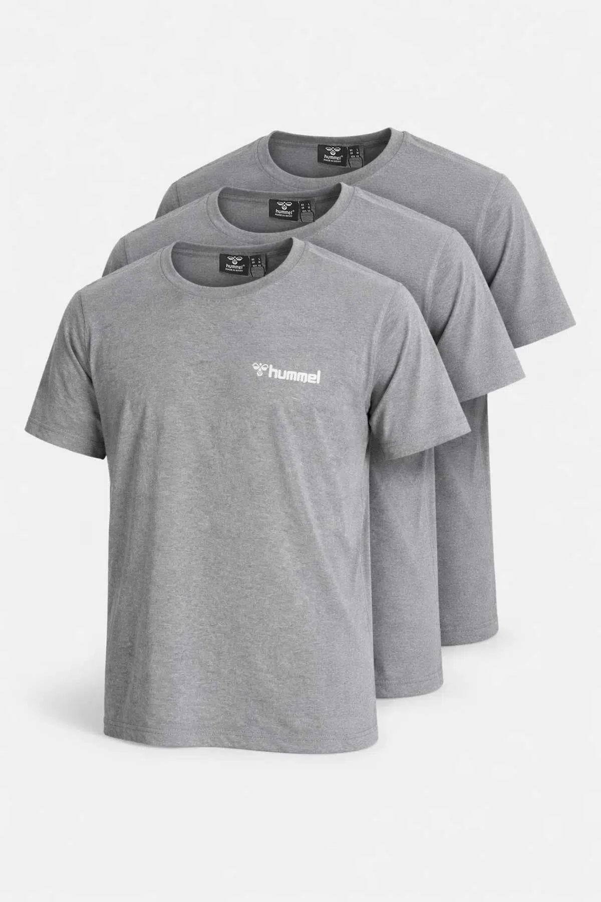 hummel Jullian 912390-2833 3lü Koyu Gri Erkek Tişört