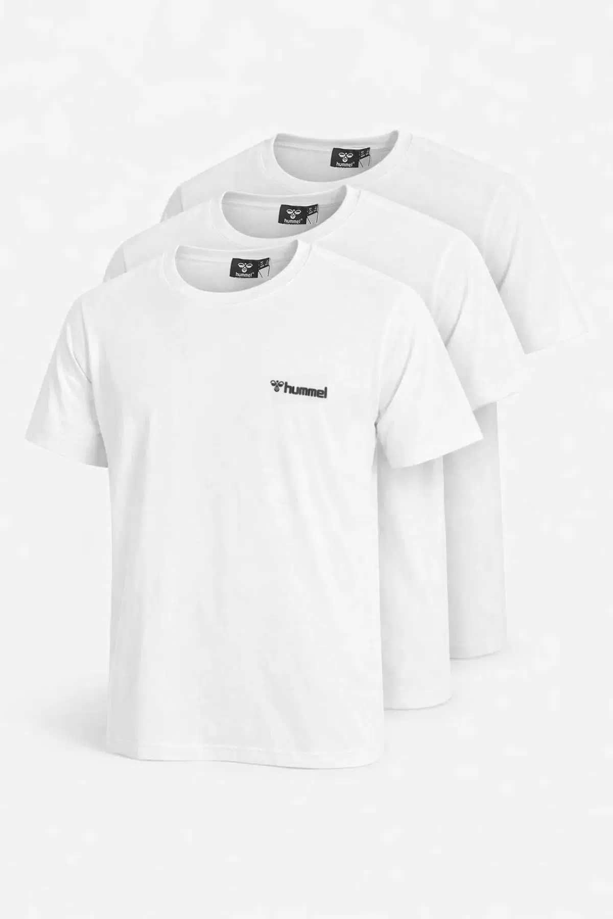 hummel Jullian 912390-9001 3lu Beyaz Erkek Günlük Tişört