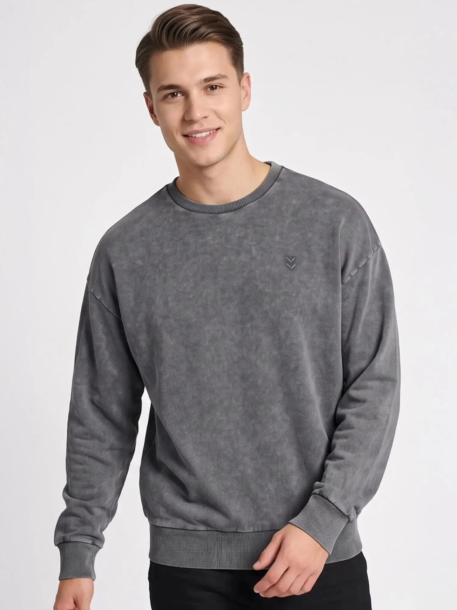 hummel Leroy Sweatshirt 922555-2001 Siyah Erkek Sweatshirt