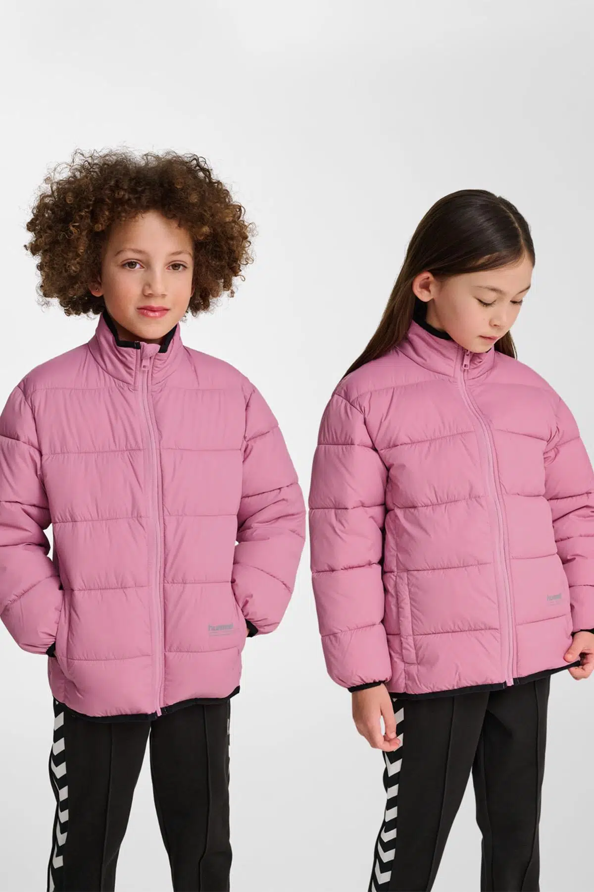 hummel Light Weight Puffer Jacket Pembe Çocuk Ceket