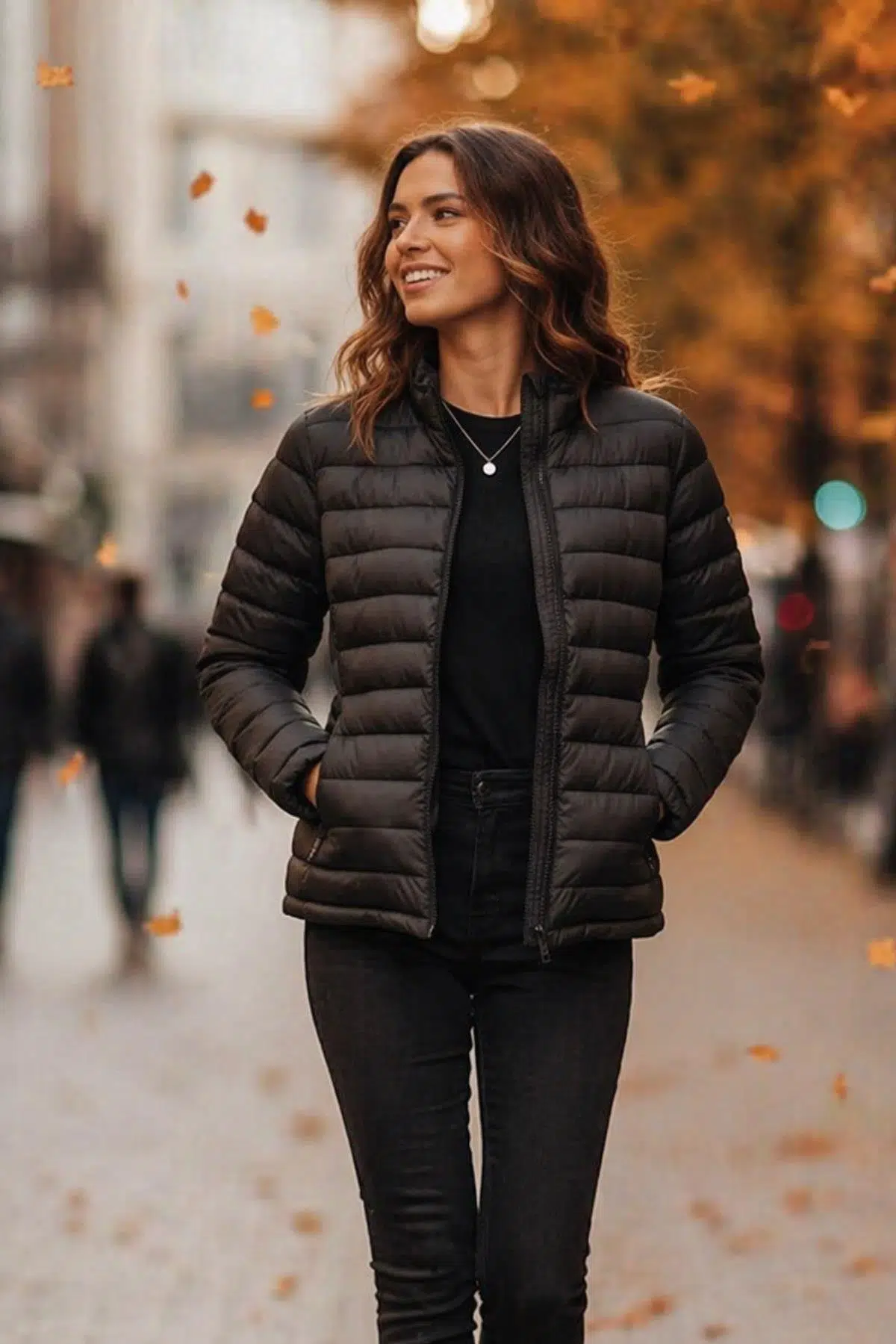 hummel Magic Zip Coat 940277-2001 Siyah Kadın Mont