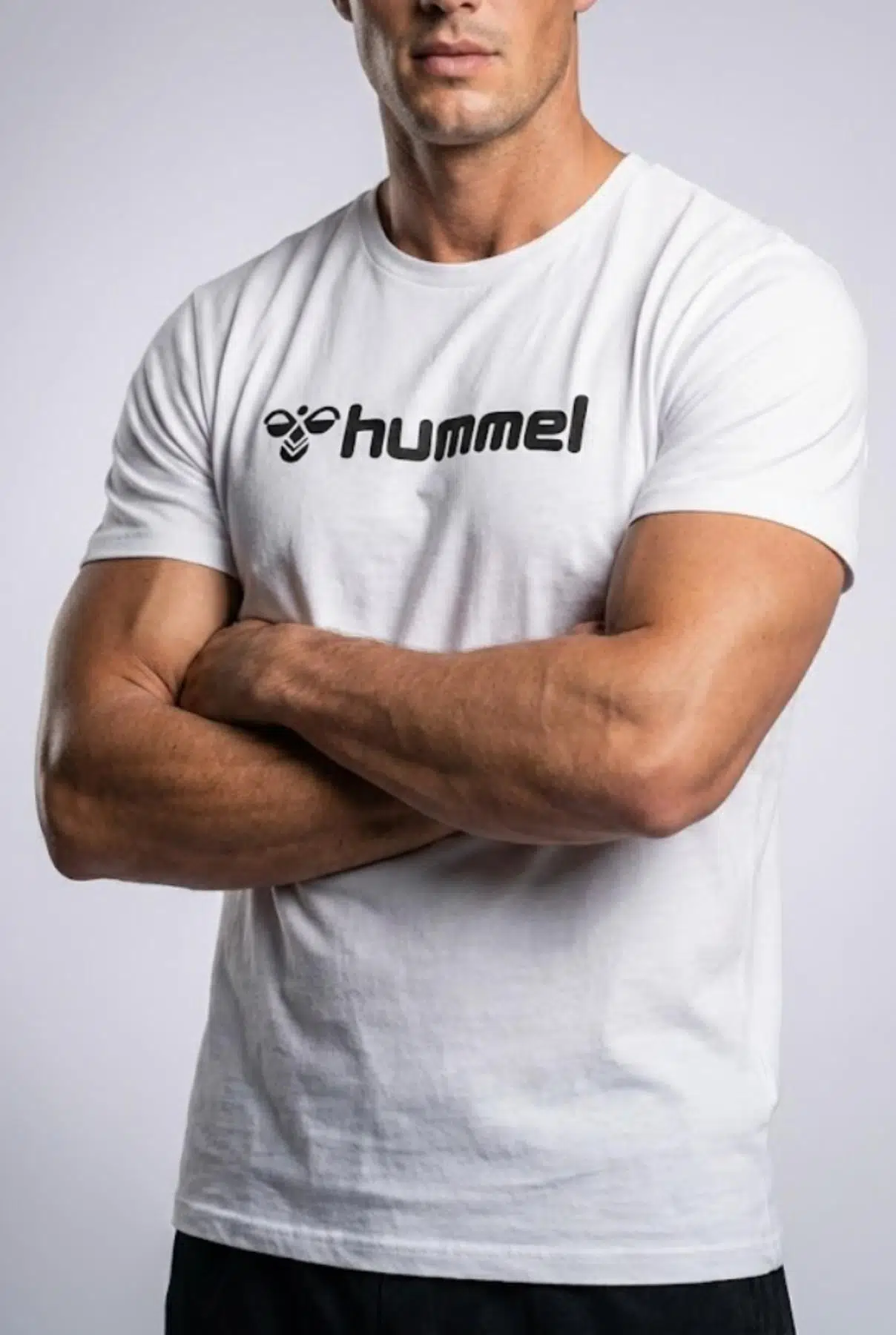 hummel Meselan 912448-9001 Beyaz Erkek T-Shirt