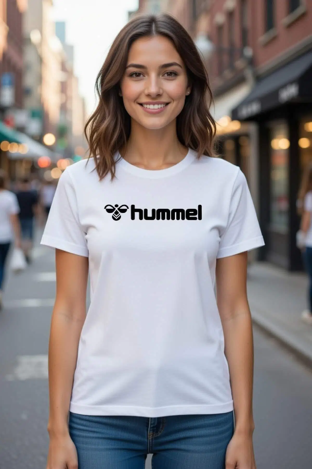 hummel Nesle S/S 912031-9001 Beyaz Kadın T-Shirt