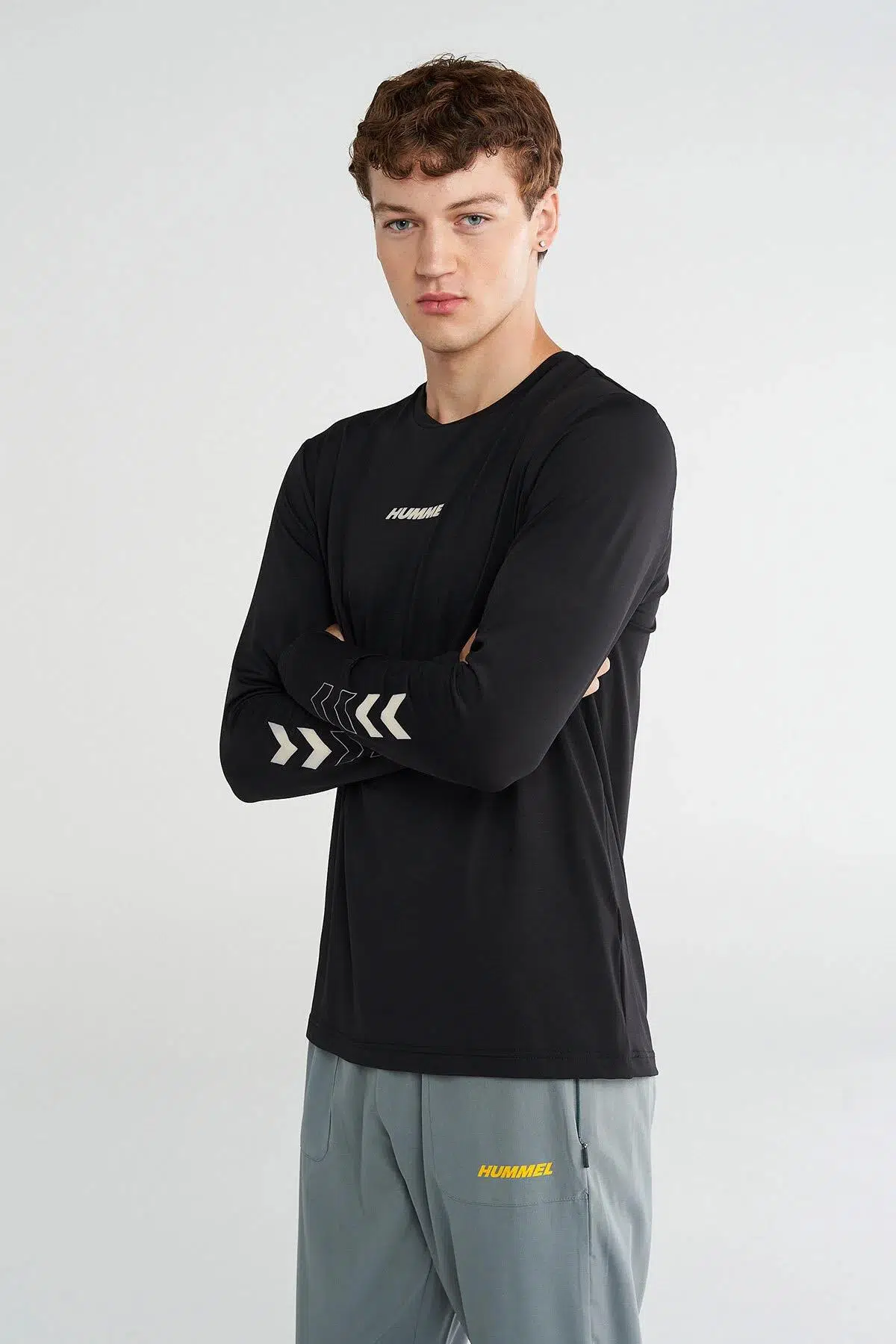 hummel Reg T-Shirt L/S Siyah Erkek Uzun Kol T-Shirt