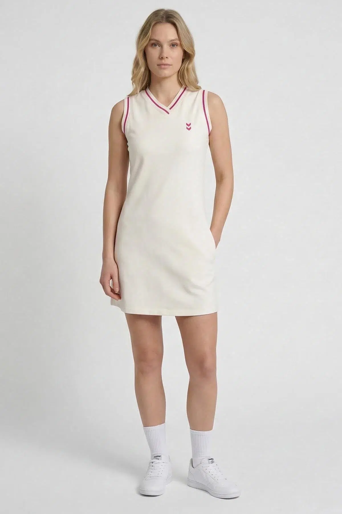 hummel Regalo Dress 960046-9157 Kadın Krem Elbise