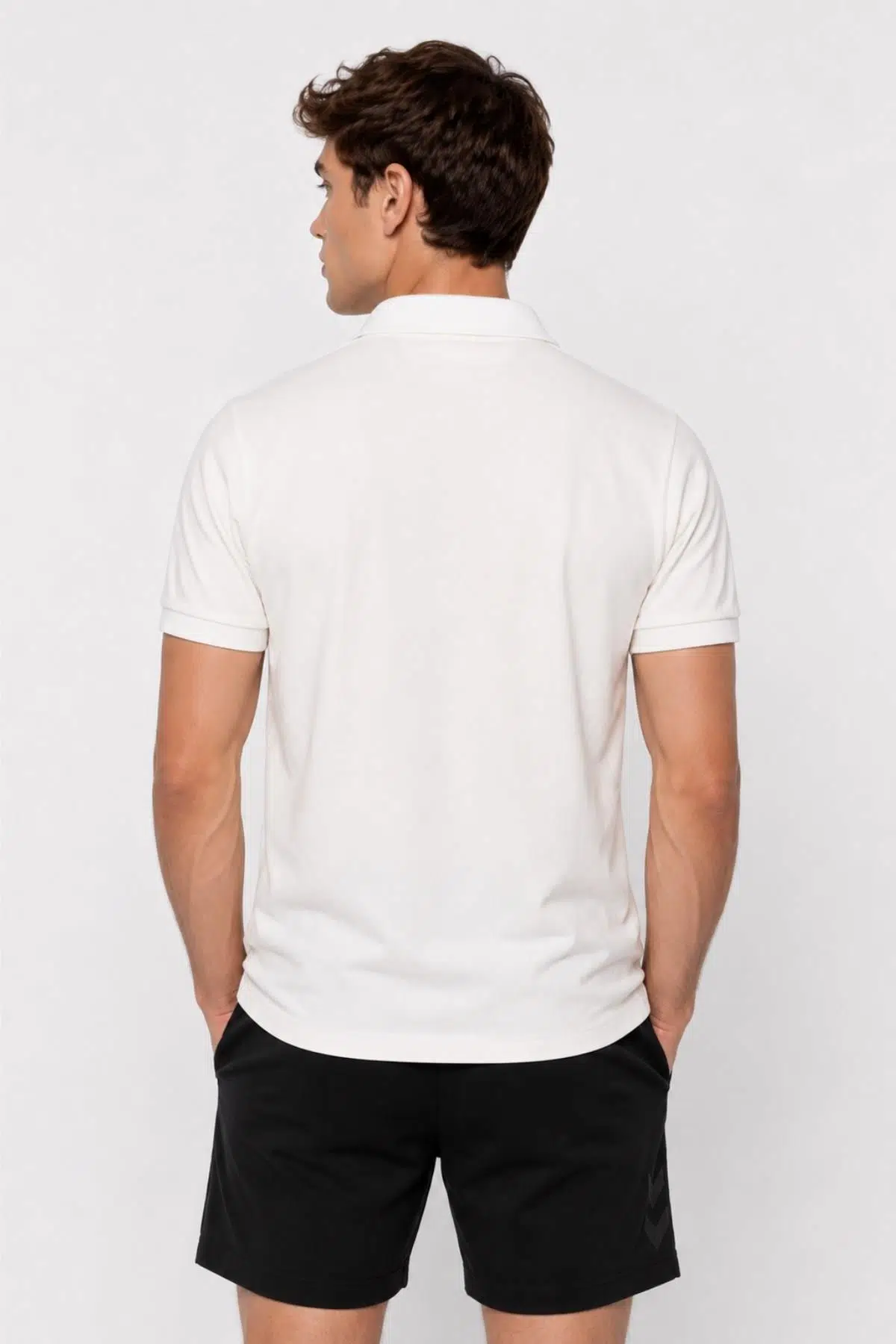 hummel Trona Polo 912358-9157 Ekru Erkek Polo Yaka T-Shirt