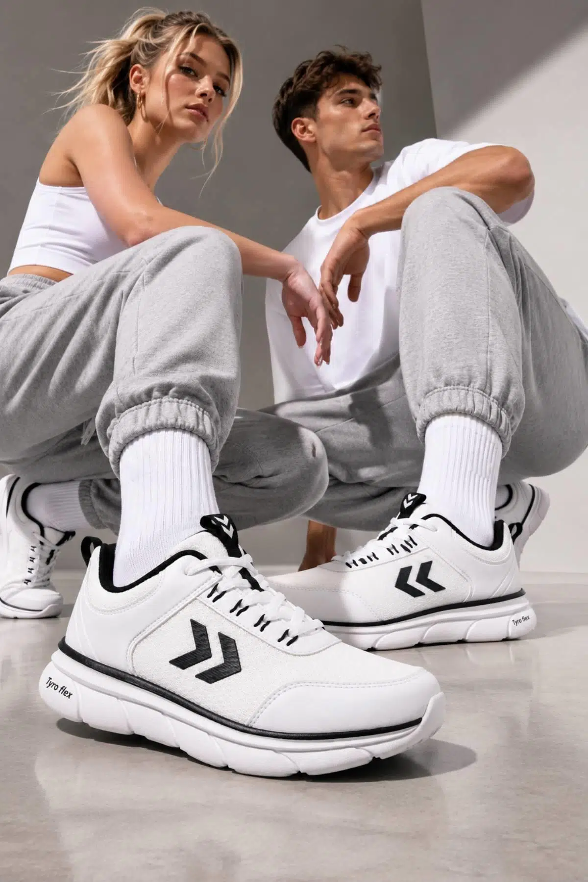 hummel Tyro Flex 900958-9124 Unisex Beyaz Günlük Ayakkabı 