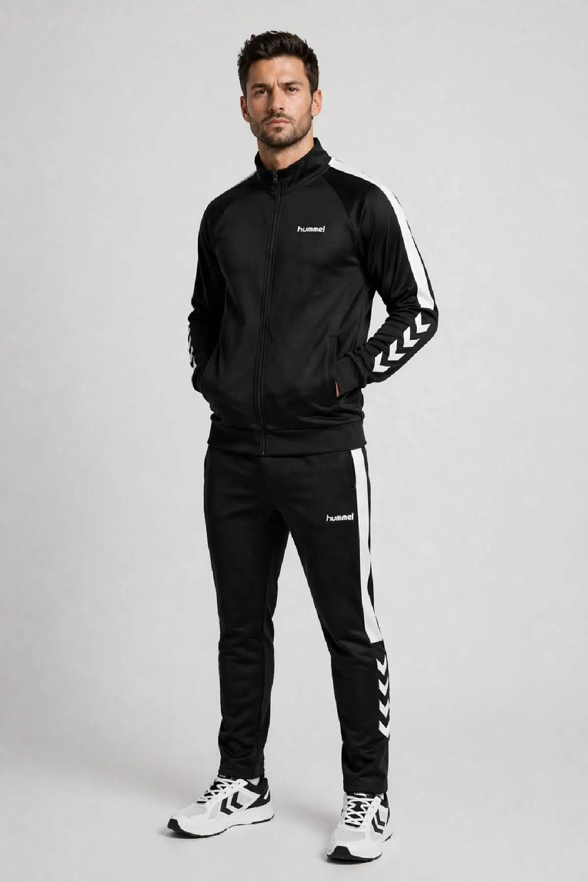 hummel Waden Track Suit 960050-2001 Siyah Erkek Eşofman Takımı