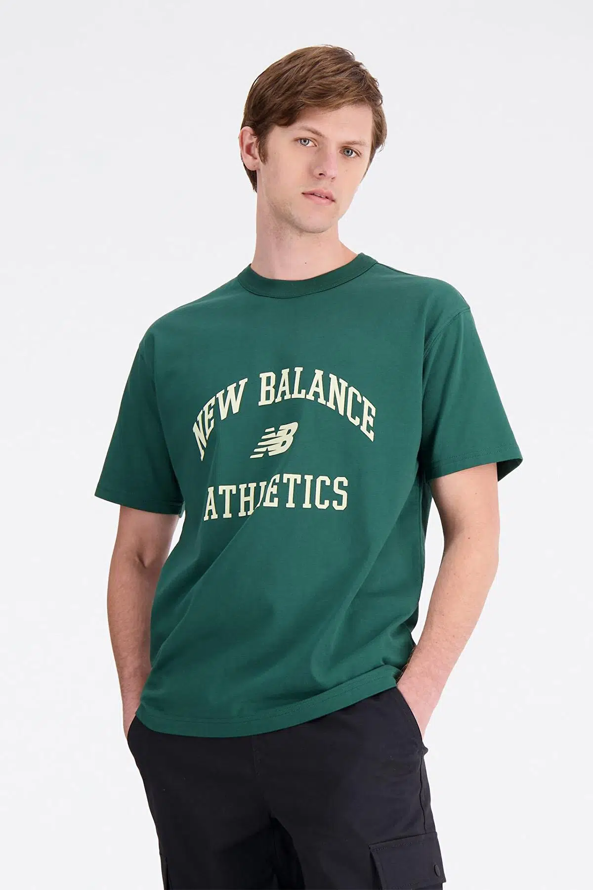 New Balance Lifestyle MNT1402-GRN Yeşil Erkek T-Shirt