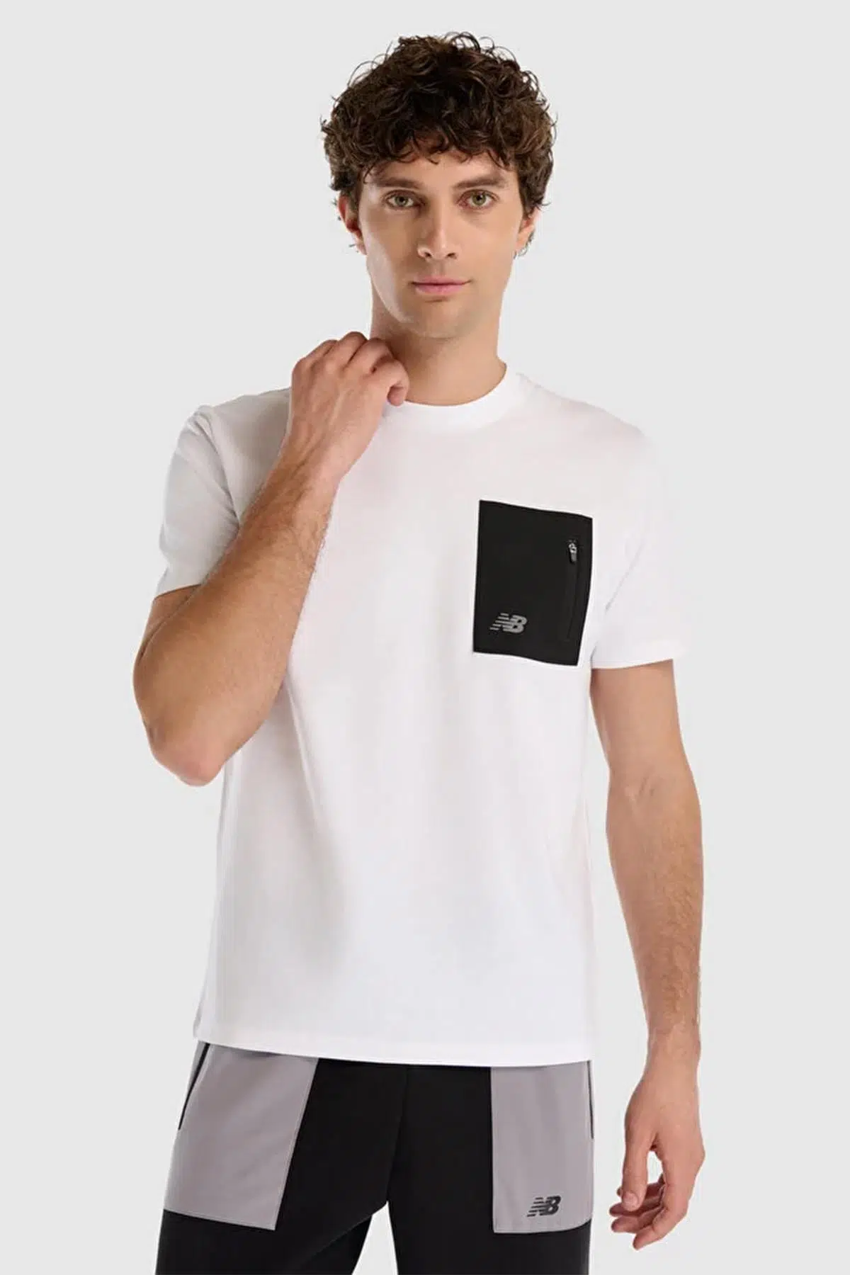 New Balance Lifestyle MNT1516-WT Beyaz Erkek Tişört