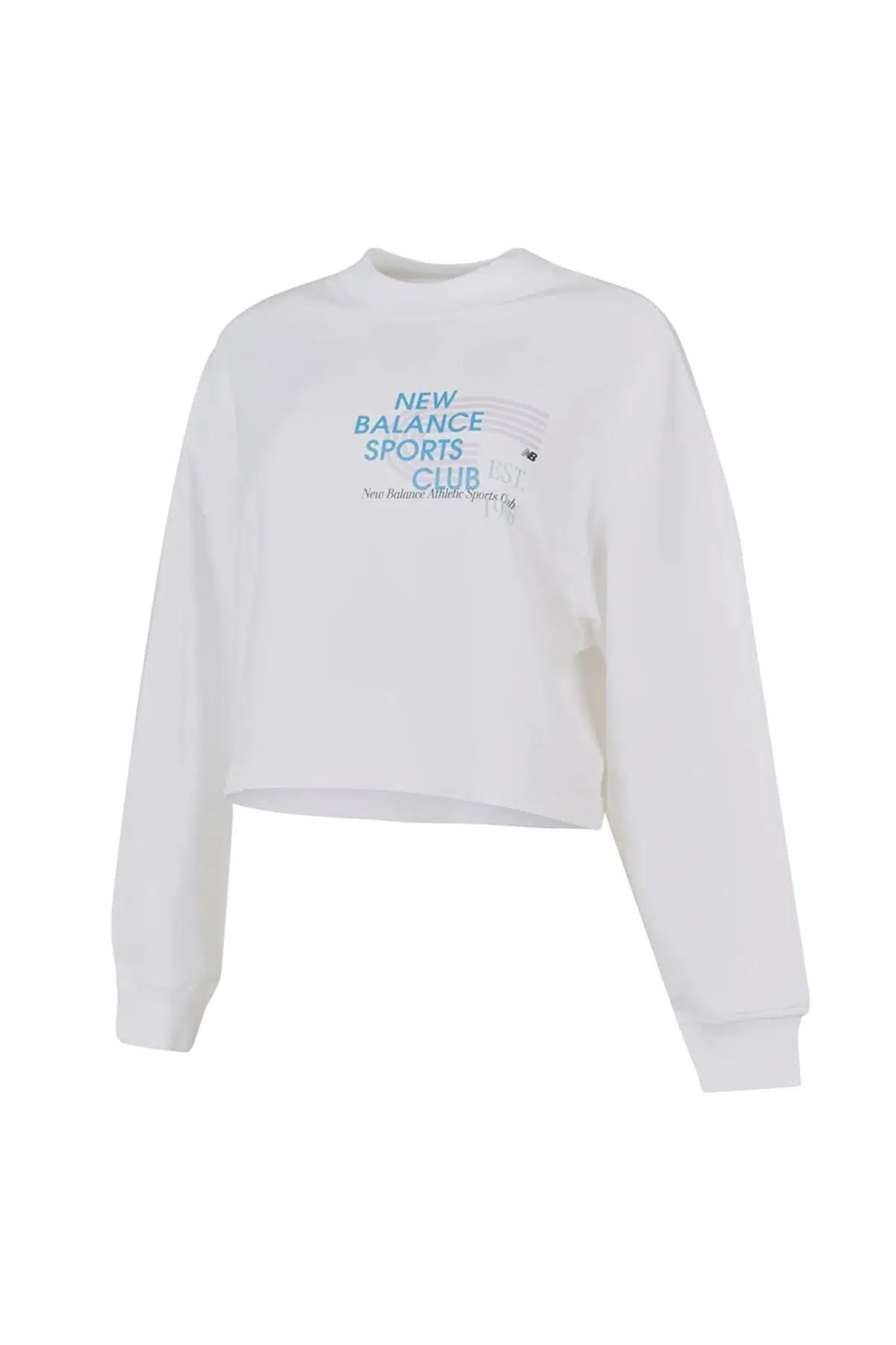 New Balance Lifestyle WNC1502-WT Beyaz Kadın Sweatshirt