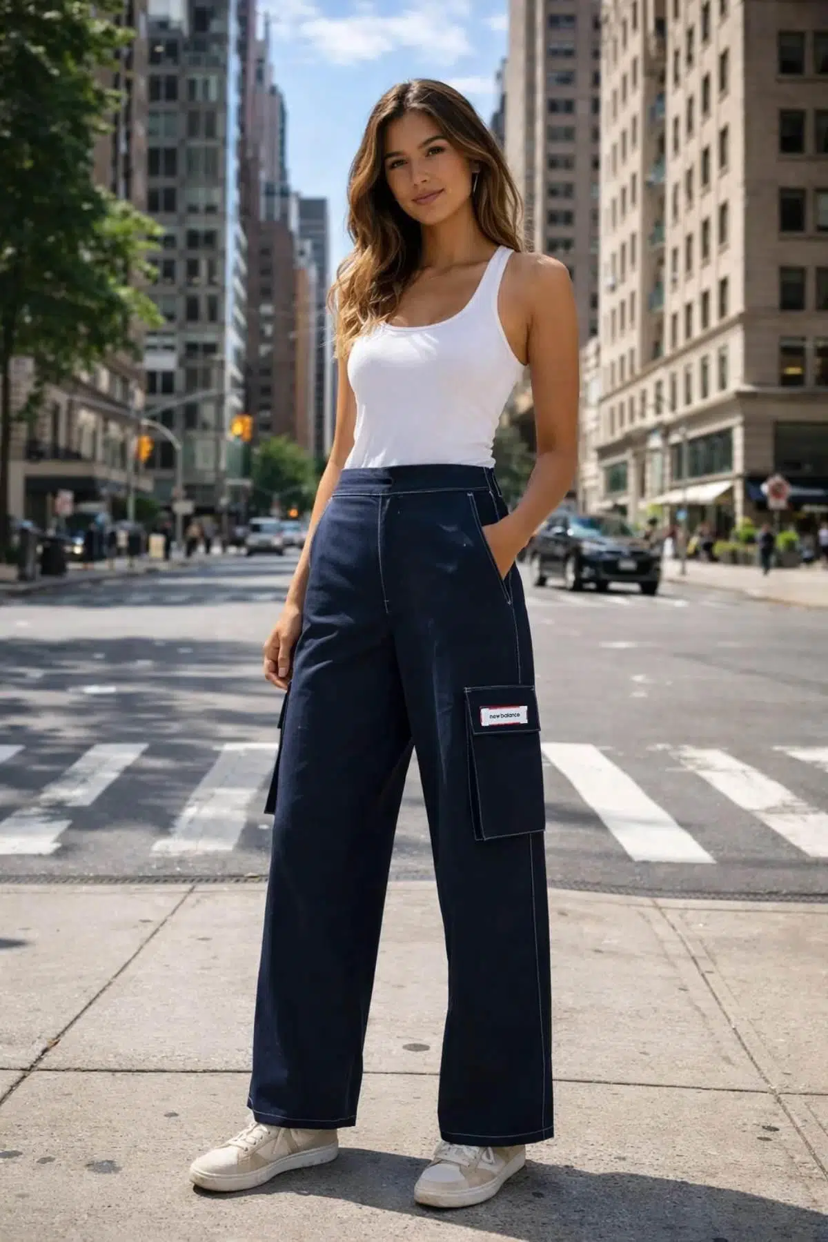 New Balance Lifestyle WNP1624-AVI Kadın Lacivert Eşofman Altı