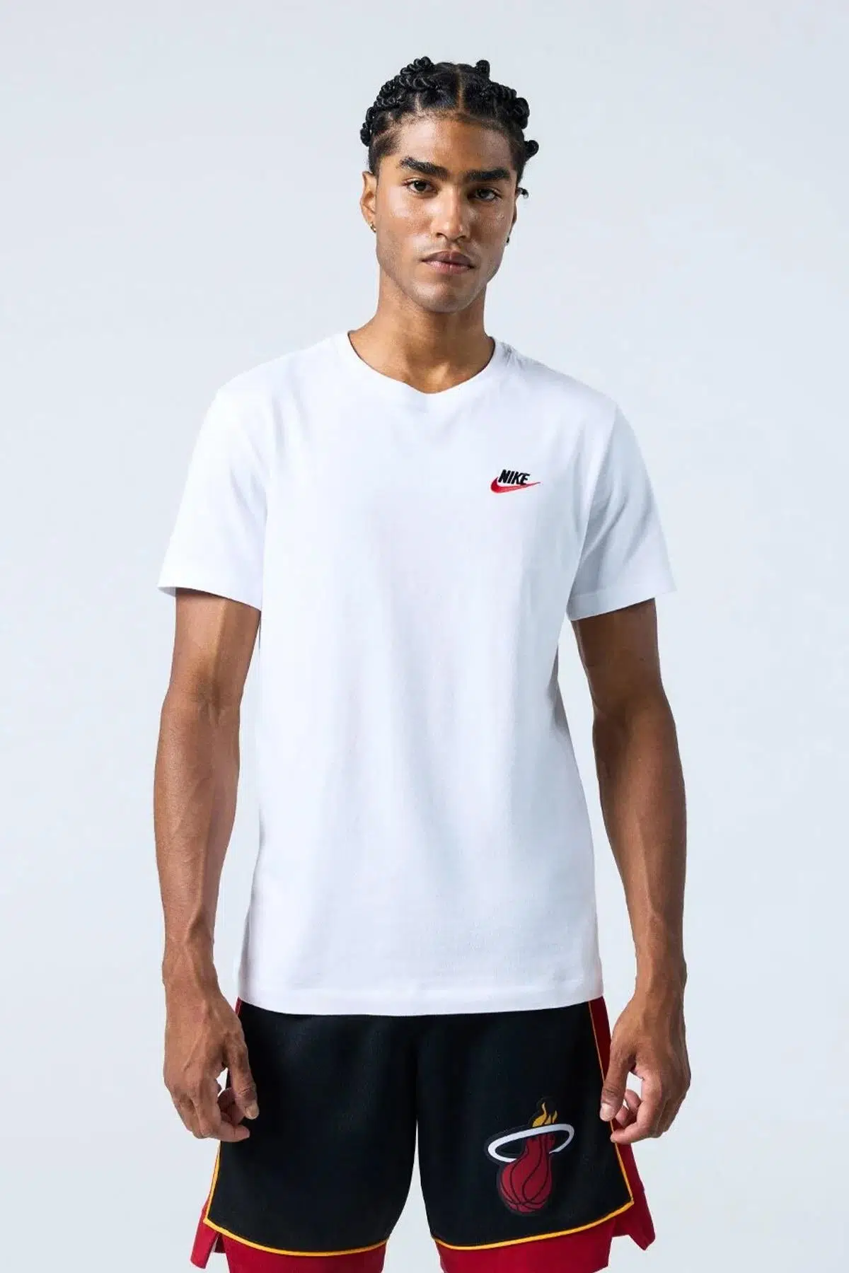 Nike M Nsw Club Tee AR4997-100 Beyaz Erkek Günlük Tişört