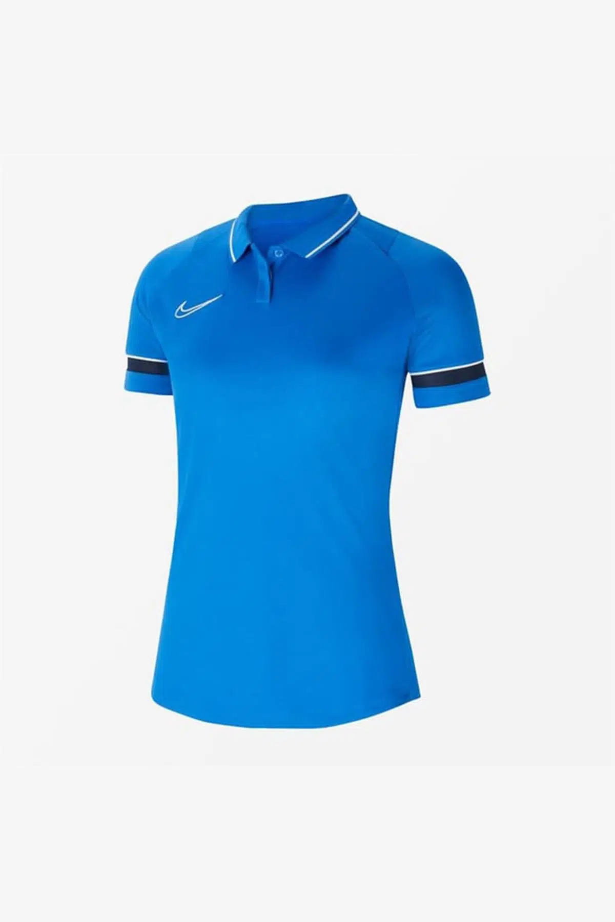 Nike W Academy 21 Polo CV2673-463 Mavi Kadın Polo Yaka Tişört