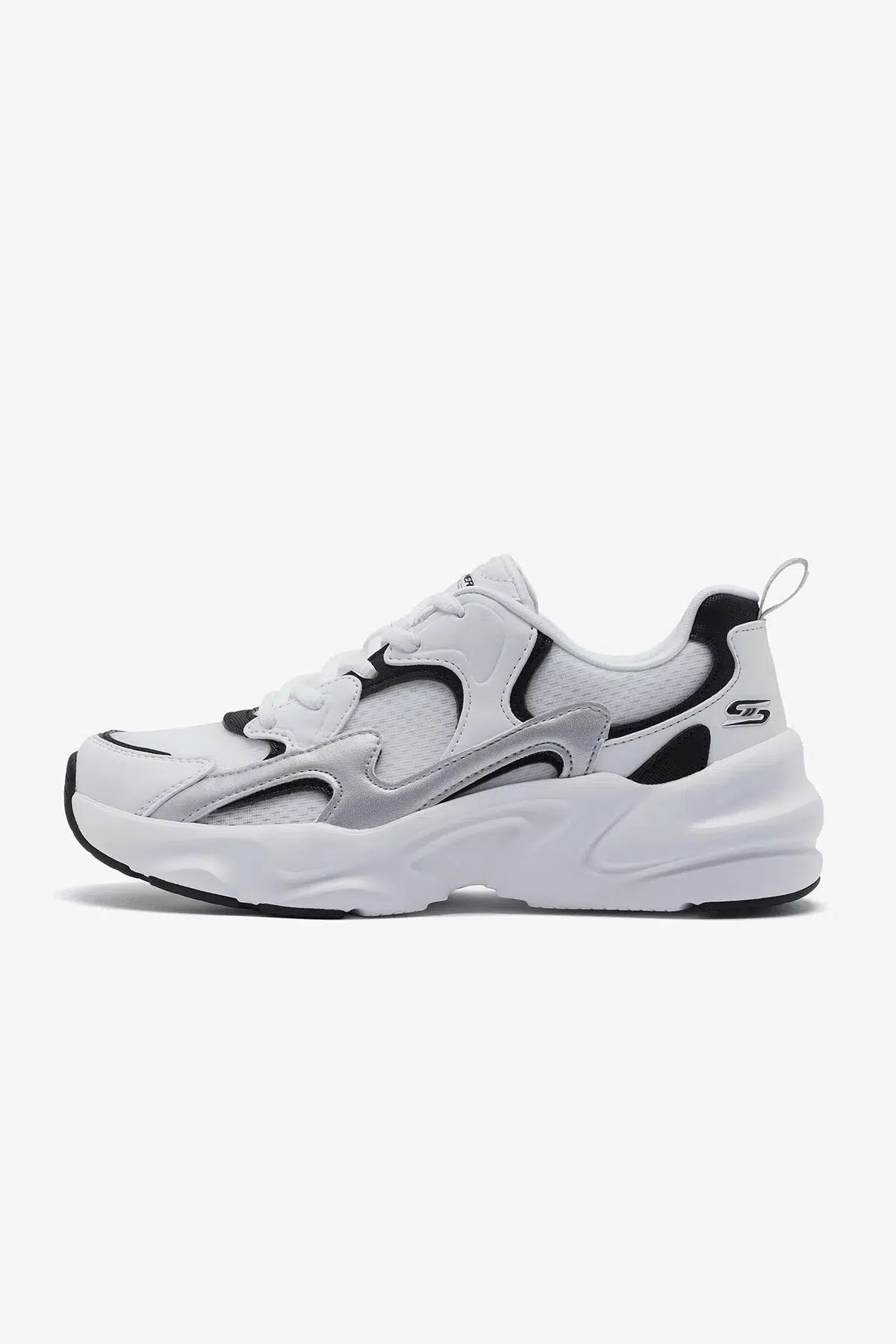 Skechers 117364-WBKS Beyaz & Siyah Kadın Günlük Spor Ayakkabı