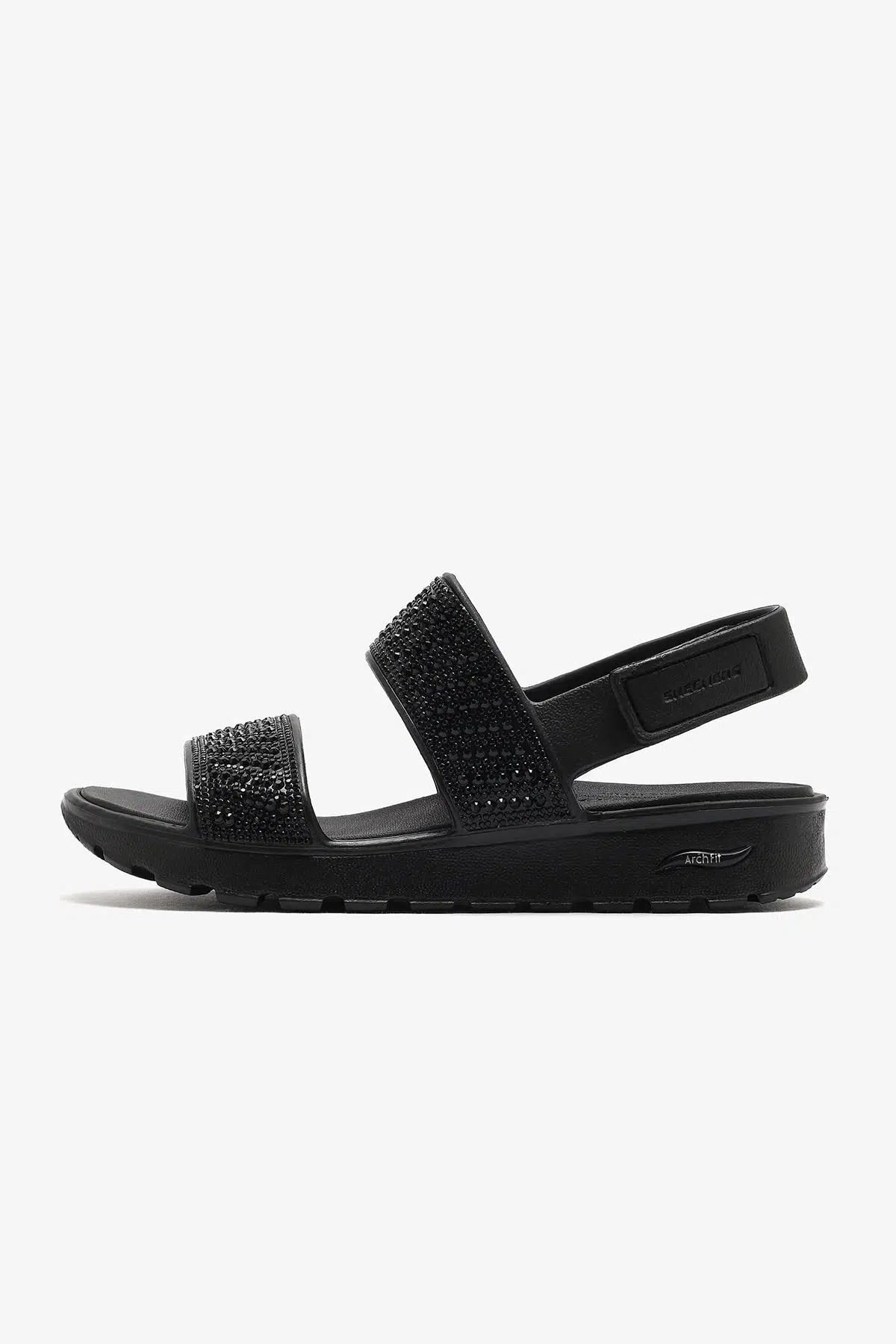 Skechers Arch Fit Footsteps 111531-BBK Siyah Kadın Sandalet
